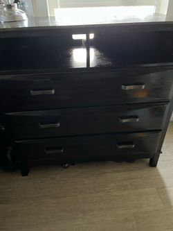 Media Chest Dark Wood