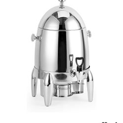 [3 Gallon capacity] Stainless Steel Hot Beverage Dispenser durable and long-lasting Chafer Urn with Chrome Accents - 48 cup 