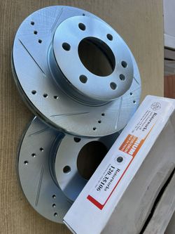 Freightliner Sprinter 3500 07-21 Front Drill Slot Rotors Brake Pads