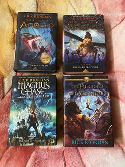 Rick Riordan Hardcover Book Bundle - Trials of Apollo, Heroes of Olympus, Magnus Chase