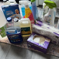 Cleaning Supplies Bundle, Includes Mr. Clean Magic Eraser, Fabuloso Antibacterial, and more. all together for 20$