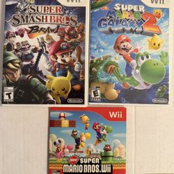 Wii Nintendo Games Super Mario Bros 