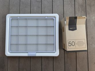 Pet Dog Potty Training Toilet + Pee Pads