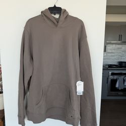 New: Vuori XL Seaside Pullover Hoodie Smokey Taupe Brown