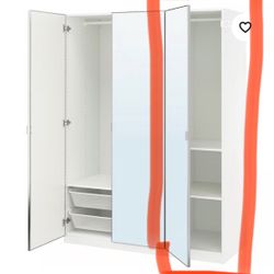 93” height IKEA Wardrobes With Mirror Door 