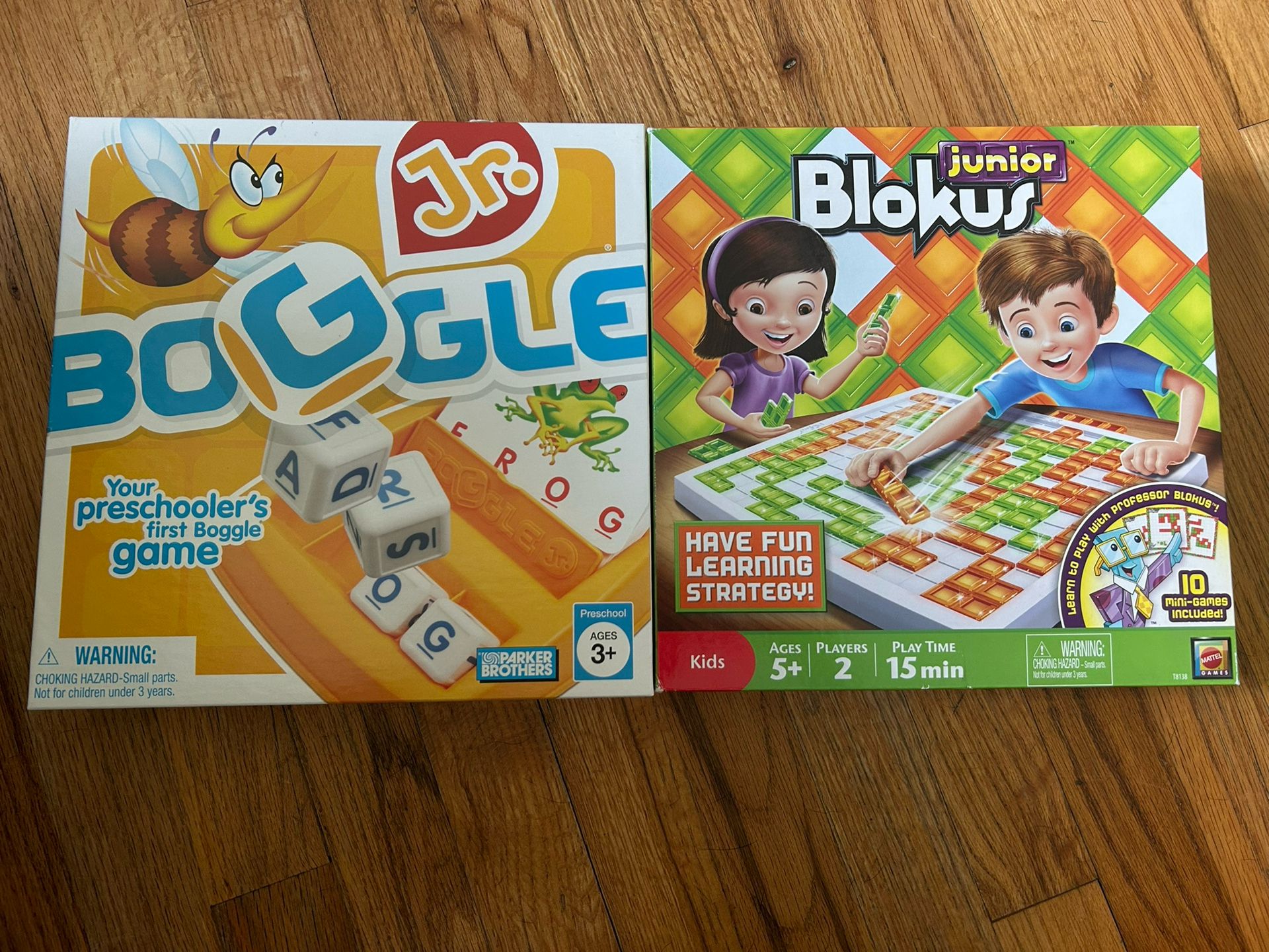 Children's games bundle Boggle and Blokus Junior