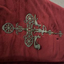 Antique brass byzantine cross