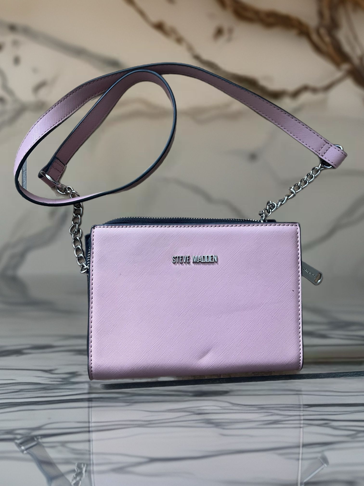 Light Pink Steve Madden Trifold Crossbody
