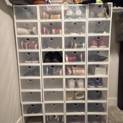 36 Shoe Storage Boxes 