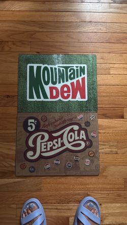 Pepsi & Mountain Dew New Glass Cutting Board