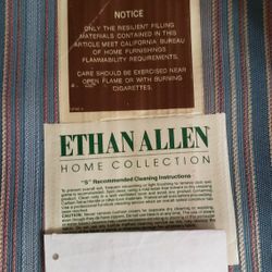 Pair Of Ethan Allen Oversized Chairs W/ ottomans