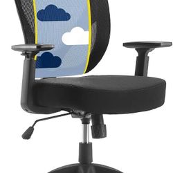 Focus Mesh Office Chair, Ergonomic Mid-Back Desk Chair with Lumbar Support, Breathable Mesh Back, Foam Seat Cushion, Adjustable Arms, 360° Swivel Base