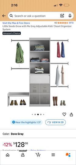 BNIB Children Closet Organizer