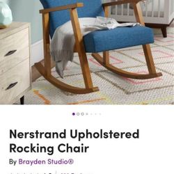 Brand New Nerstrand Upholstered Rocking Chair With Protection Plan