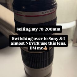 Cannon 70-200mm F.4 Lens