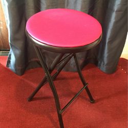 Pretty Pink Seated Stool. 