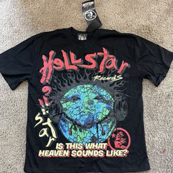 Hellstar Shirt | Hellstar Studios Record T-Shirt (Medium)