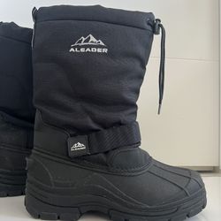 ALEADER Men's Winter Waterproof Insulated Shell Warm Inner Comfortable Outdoor Snow Boots
