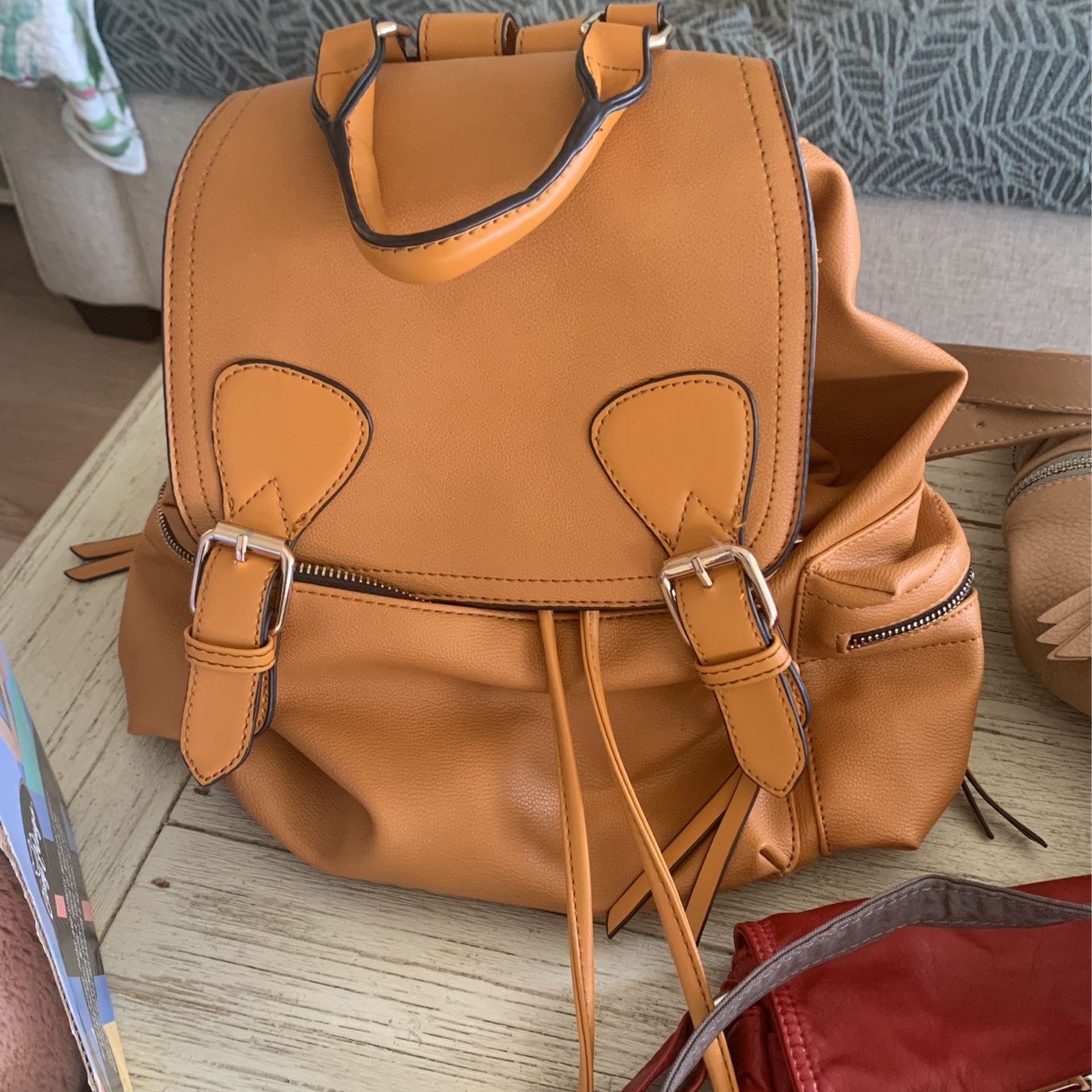 Leather Back Pack