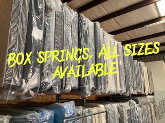 Box springs available. All sizes in stock! See description ⬇️