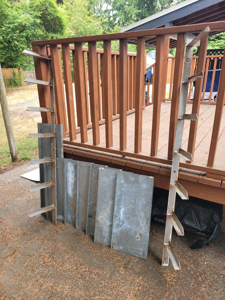 Steel Shelves "bookcase" $80