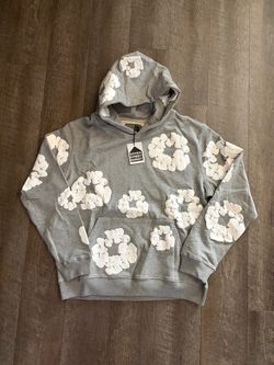 DENIM TEARS Grey Hoodie (S)