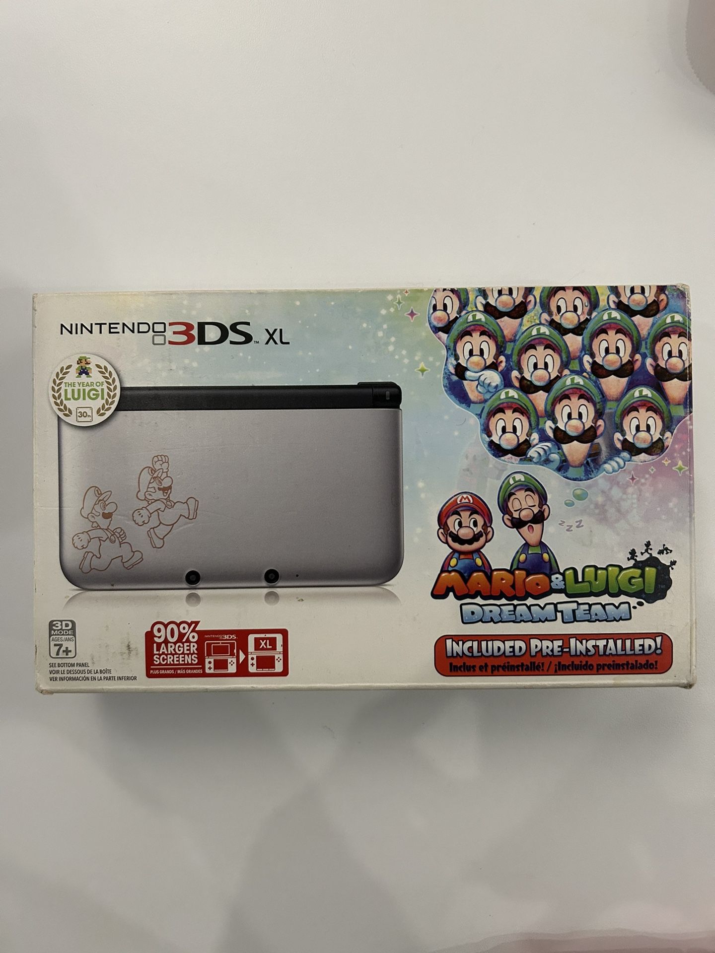 Nintendo 3DS XL Handheld System with Mario & Luigi DreamTeam Limited Edition - Silver