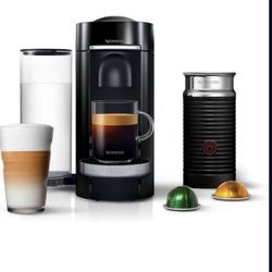 New Nespresso VertuoPlus Machine Bundle with Aeroccino Milk Frother 