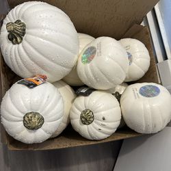 White Pumpkins Decor