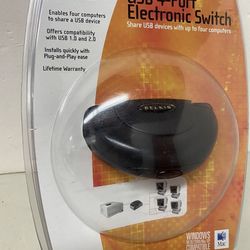 Belkin USB 4-Port Computer Electronic Switch F1U200 for MAC or PC Windows  $15/each, have 2 available 