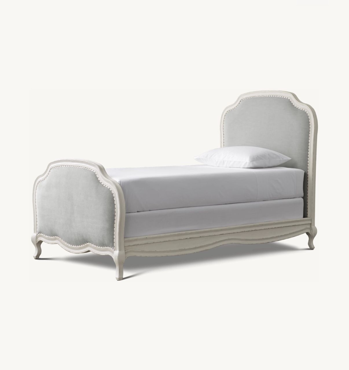 Restoration Hardware Children Velvet Twin Bed