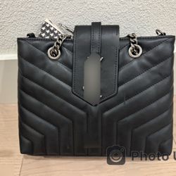 Black Quilted Shoulder Bag