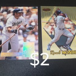 Mike Piazza and Raul Mondesi