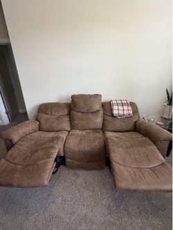 La-Z-Boy Dual Reclining Sofa with USB Charging | Excellent Condition | Price $500
