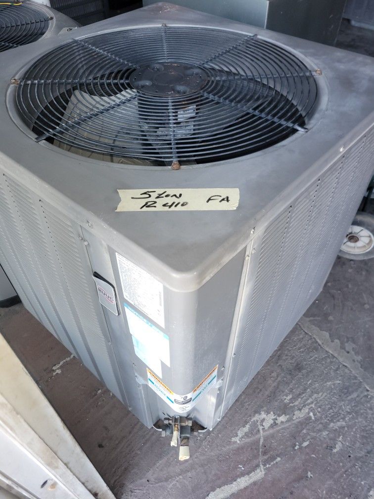 5 Ton AC Air Conditioner Condenser Compressor Rheem Ruud 2014 R410a Used