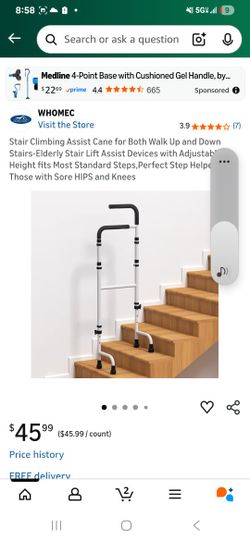 Stair Assist Walking Cane 