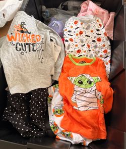 Star Wars and Halloween Baby Pajama Set Bundle