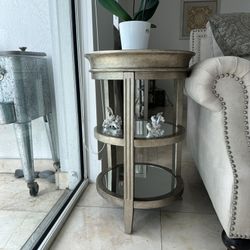 Elegant Mirrored Side Tables