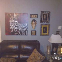 African Wall Display/chair