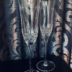 Champagne Flutes Waterford Crystal “Lismore Essence” 