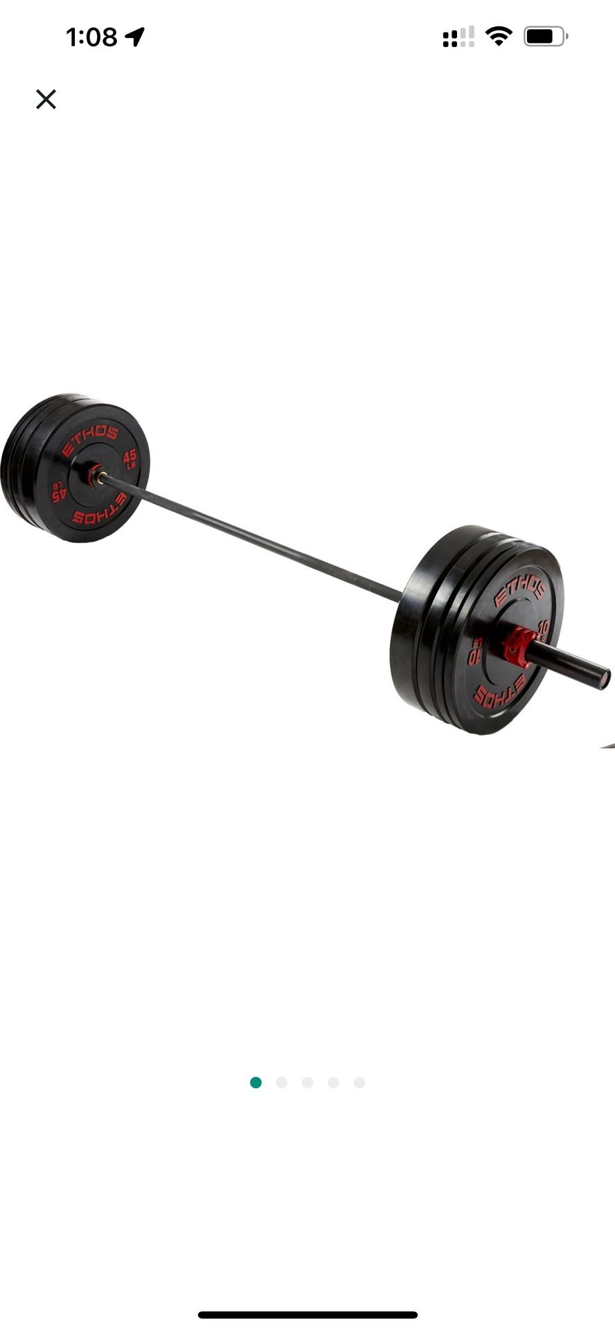 ETHOS® 205 Olympic Rubber Bumper Plate Set