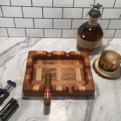 Custom Hardwood Cigar Ashtray