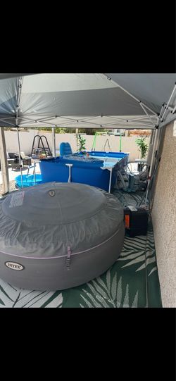 Small pool hot tub combo