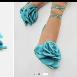 Trendy Turquoise High Heels – Love is Blooming Collection Fashion Nova