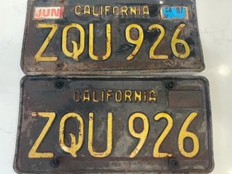 Vintage License Plates