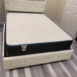 Full Size Mattress Double Sided Of 10 Inches Thick New From Factory With its Plastic Also Available in Twin, Queen or King Same Day Delivery