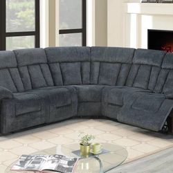 Brand New Comfy Super Plush Chenille Fabric Sectional Sofa