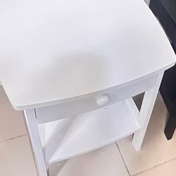 Pair of White IKEA GULLABERG Nightstands