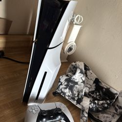 Ps5 With White Controller 