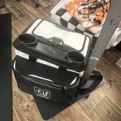 Black And White QT Quiktrip Space Saving Cooler